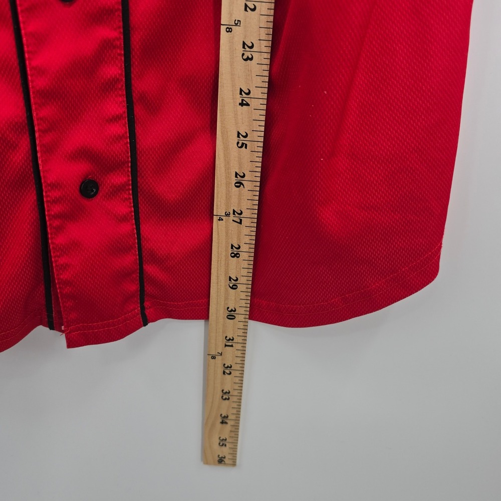 Hybrid Apparel Chucky Horror Movie Baseball Jersey Red Mens Large Wanna Play? - Picture 5 of 7